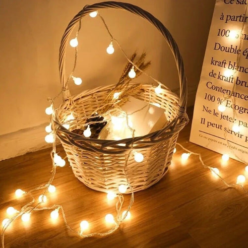10M LED String Lights — USB/Battery, 8 Modes, Indoor-Ou