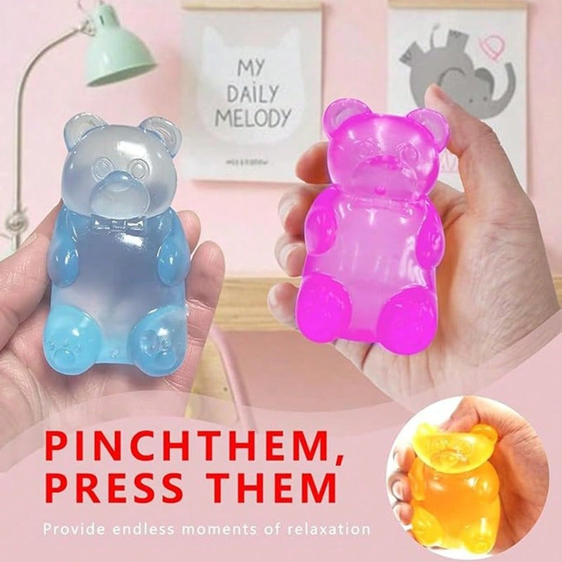 Soft Gummy Bear Fidget Squeeze Toy — Sensory Stress Rel