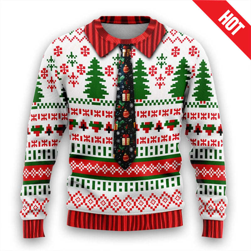 Funny New Year 3D Sweatshirt — Fireworks Print