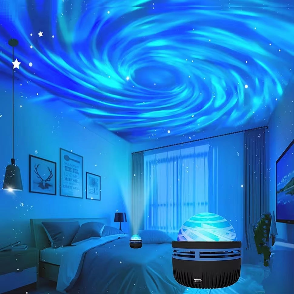 Galaxy Star Projector Light — 8 Nebula Modes, Remote