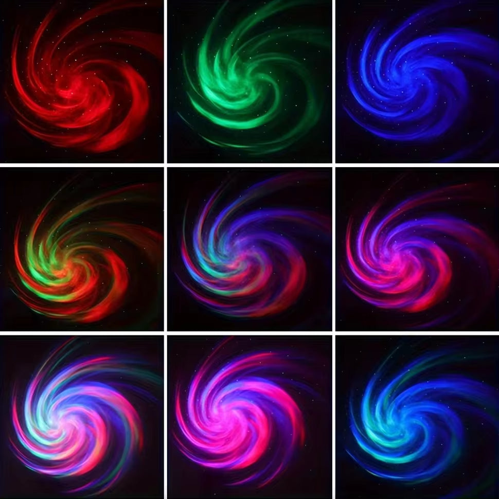 Galaxy Star Projector Light — 8 Nebula Modes, Remote
