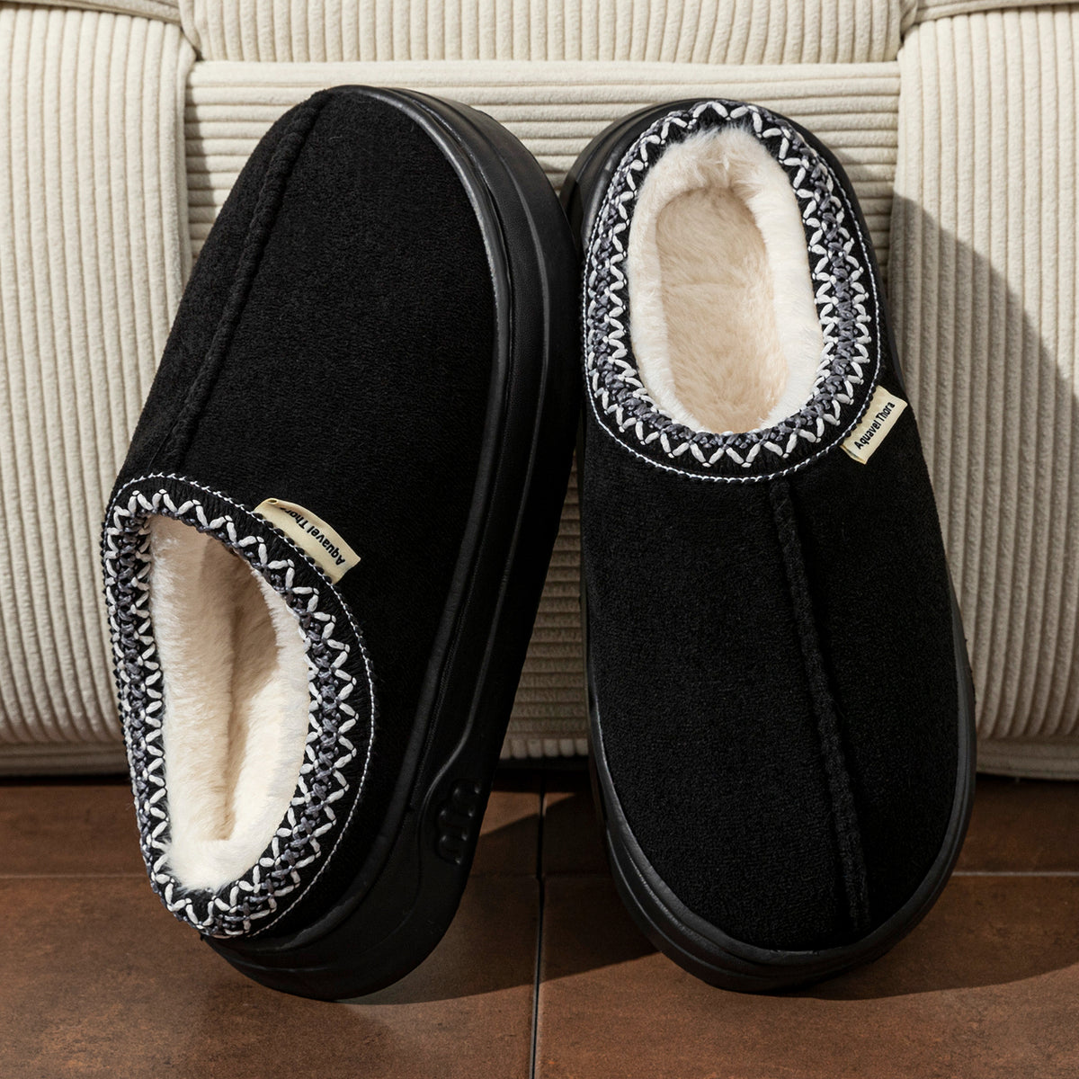 Fuzzy House Shoes — Warm Winter Slippers, Couples