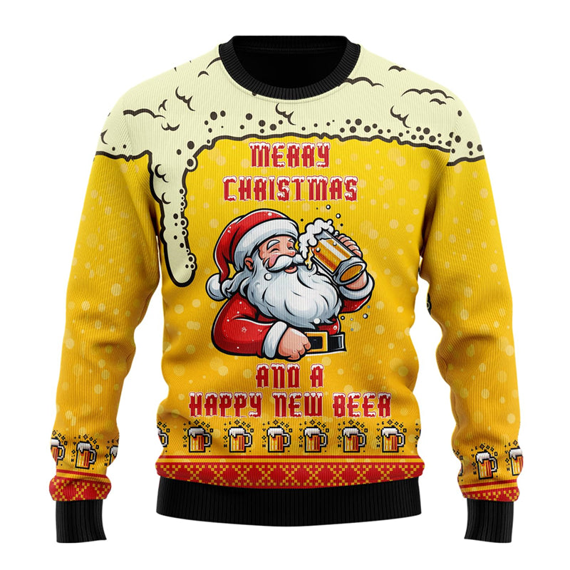 Beer Ugly Christmas Sweater — Hip-Hop Streetwear Fit