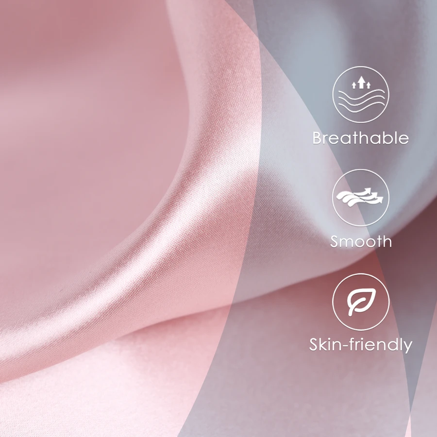 Silk Pillowcase — Satin, Queen, Hair & Skin Care