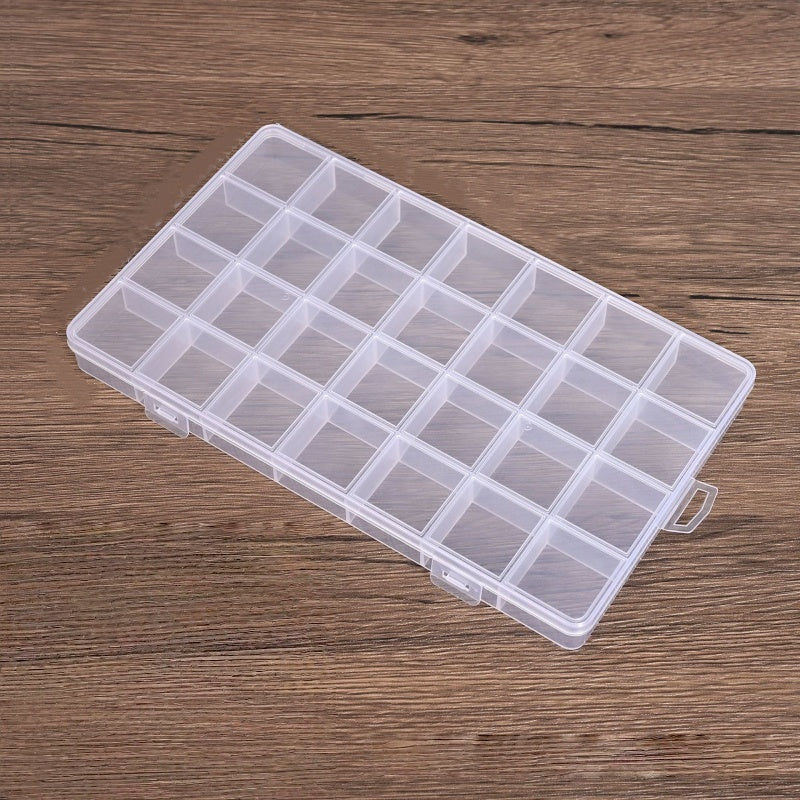 Clear Stackable Jewelry Organizer Box — Portable