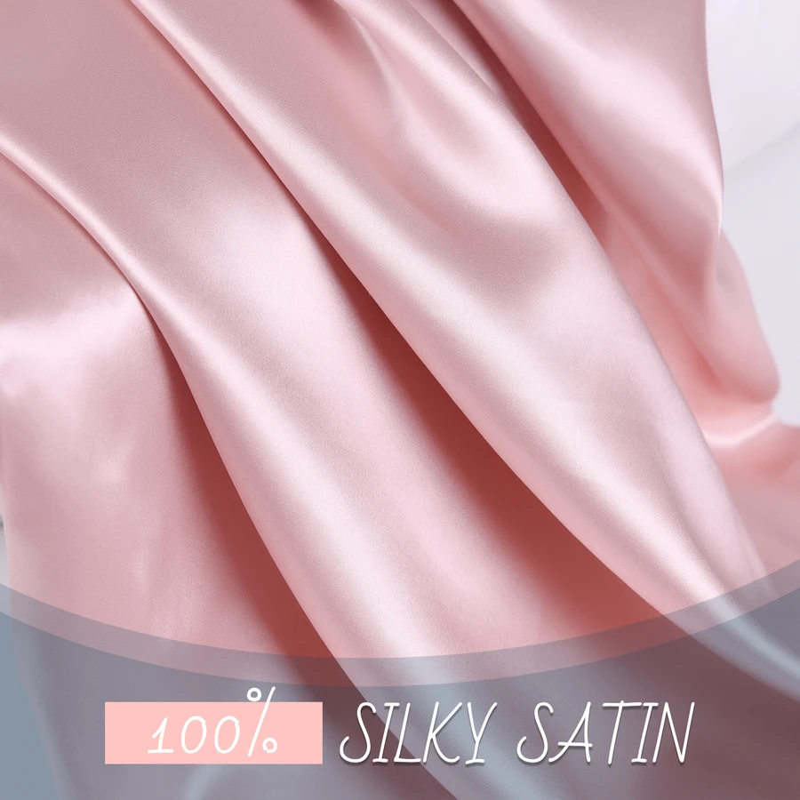 Silk Pillowcase — Satin, Queen, Hair & Skin Care