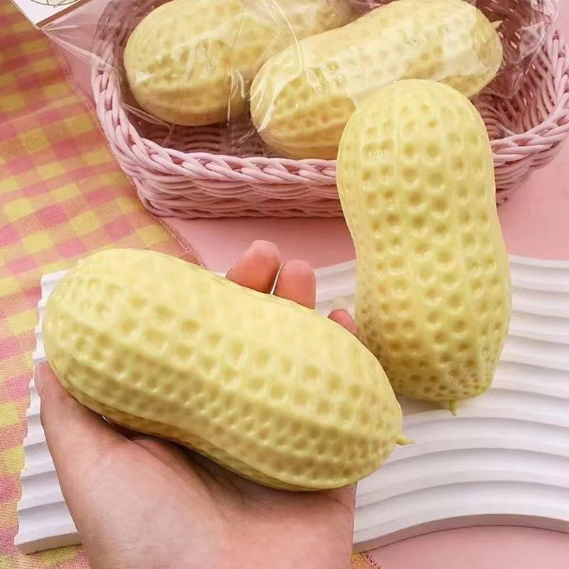 ASMR Peanut Squishy — Crunchy Soft Squeeze Sensory Toy