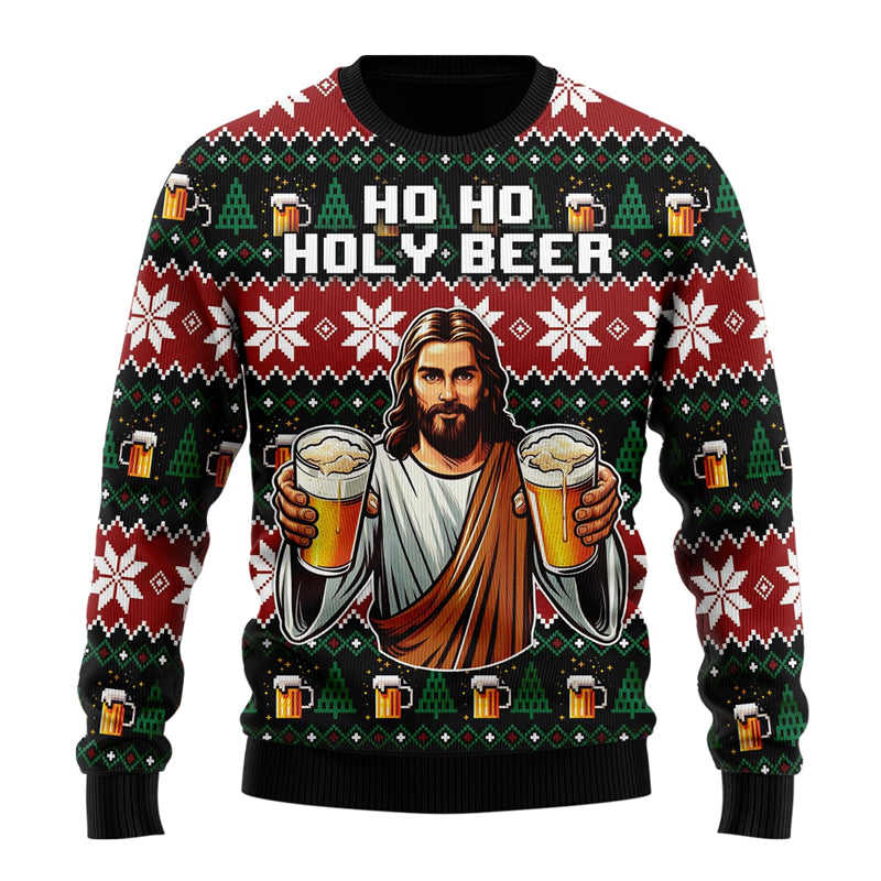 Beer Ugly Christmas Sweater — Hip-Hop Streetwear Fit