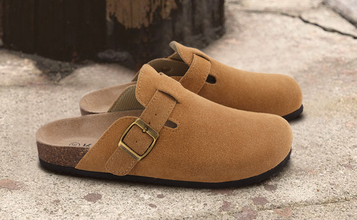 Crestar Cork Clogs — Suede Mules, Men & Women Outdoor