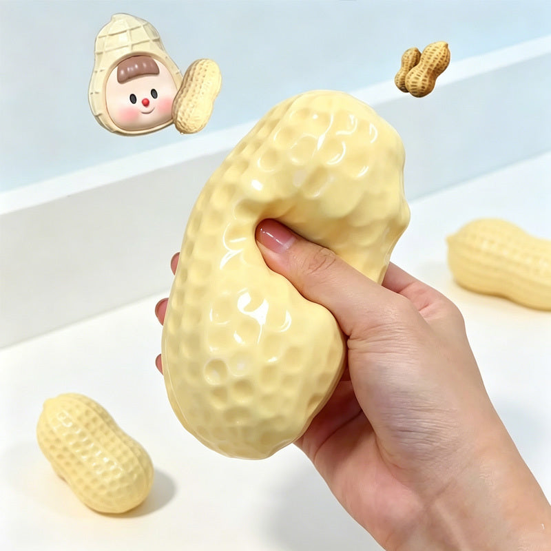 ASMR Peanut Squishy — Crunchy Soft Squeeze Sensory Toy
