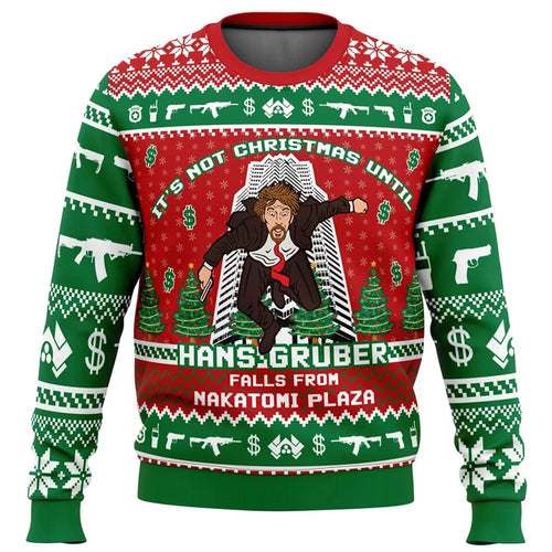 3D Ugly Christmas Sweater — Full-Print Pullover