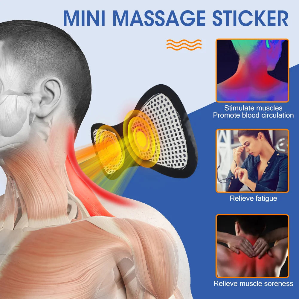Portable EMS Neck Massager — Cordless Pain Relief