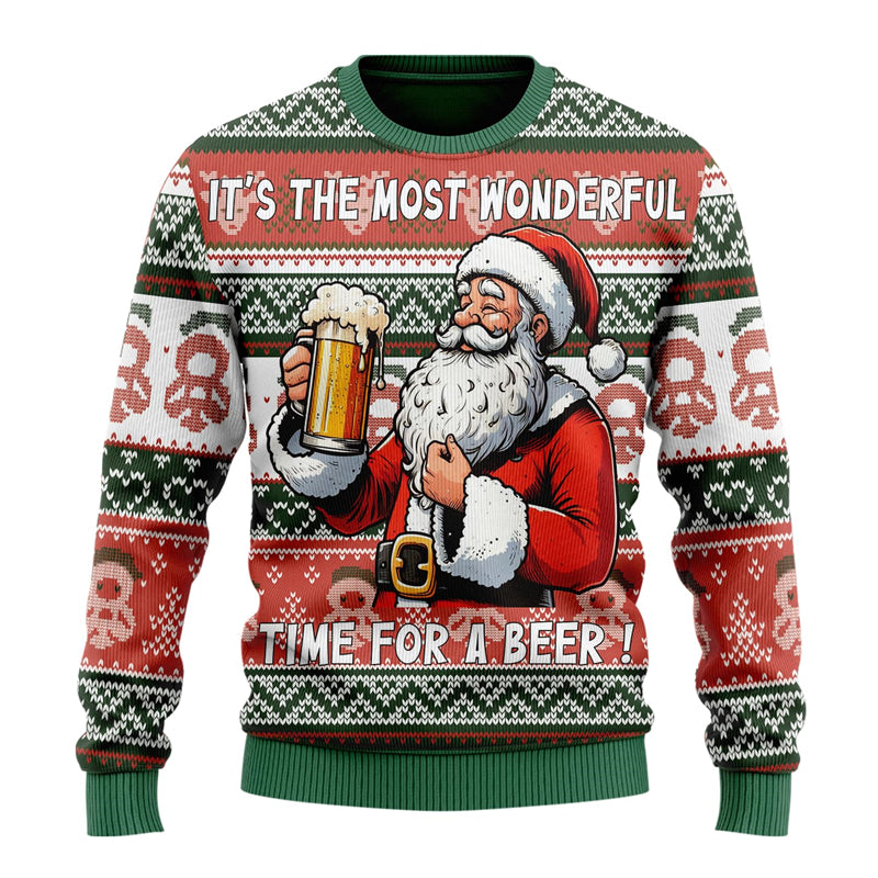 Beer Ugly Christmas Sweater — Hip-Hop Streetwear Fit