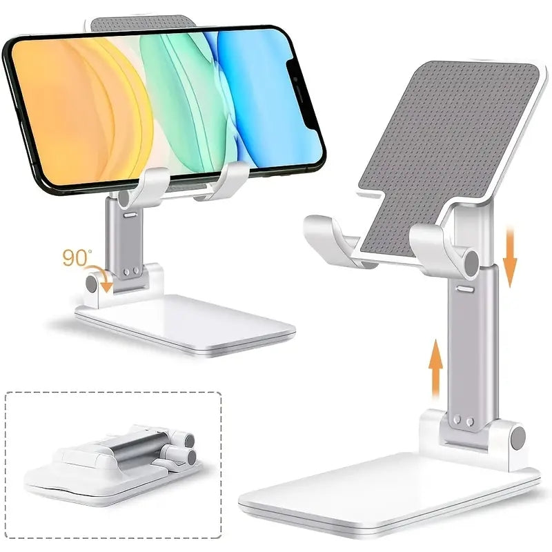 Adjustable Aluminum Phone & Tablet Stand — Desk Mount