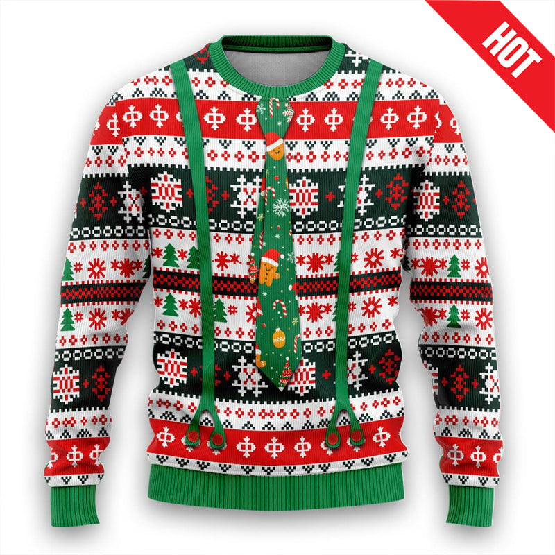 Funny New Year 3D Sweatshirt — Fireworks Print