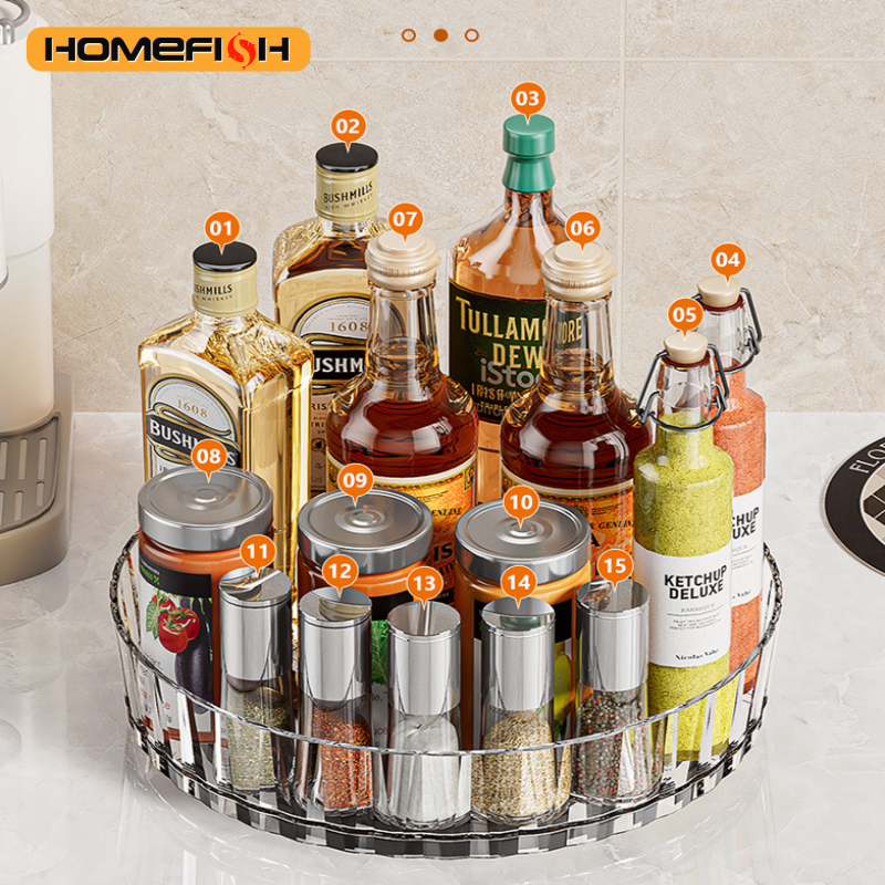 Rotating Spice Rack — 360° Organizer