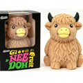 Highland Cow Squishy Toy — Stress Relief Cuddle Pal