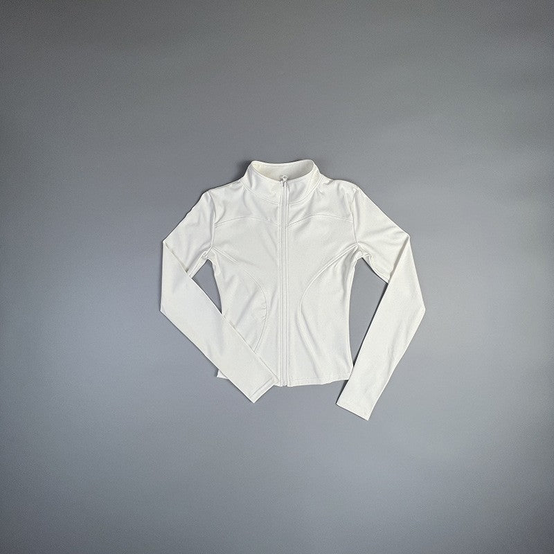 Yoga Coat — Short Sports Jacket, Women's Fitness Zip-Up