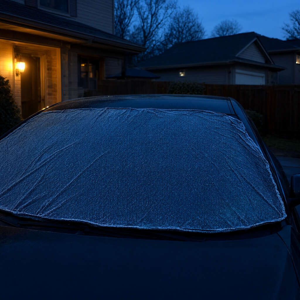 FrostPeel Magnetic Windshield Cover — No More Ice Scraping — lifestyle
