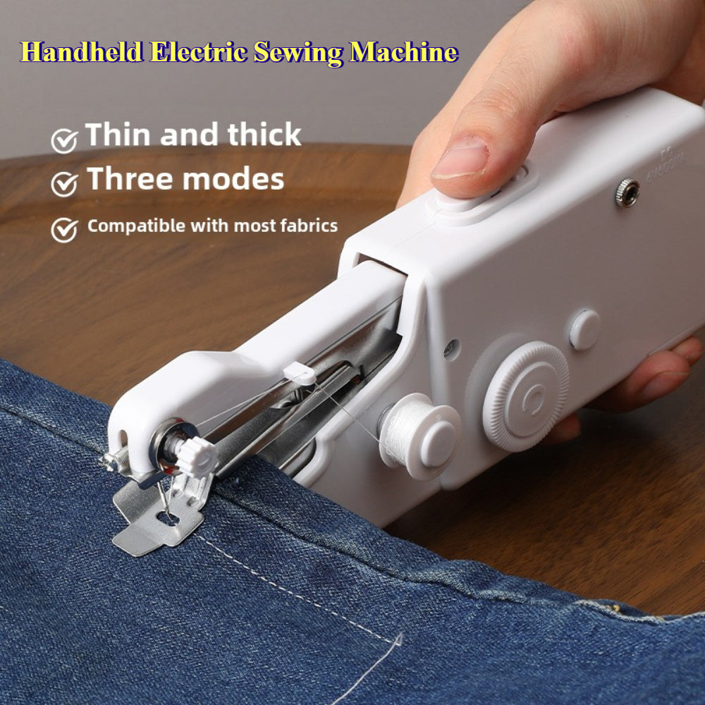 Portable Mini Sewing Machine — Handheld, Cordless
