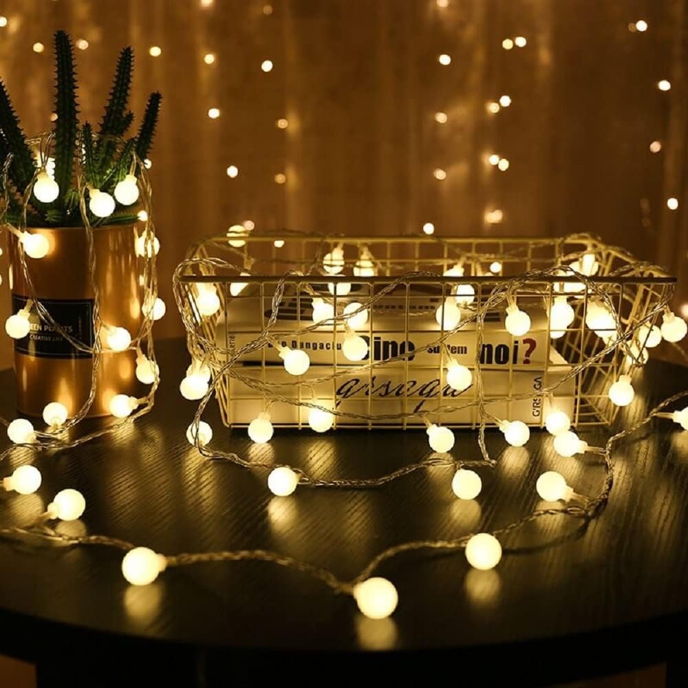 10M LED String Lights — USB/Battery, 8 Modes, Indoor-Outdoor