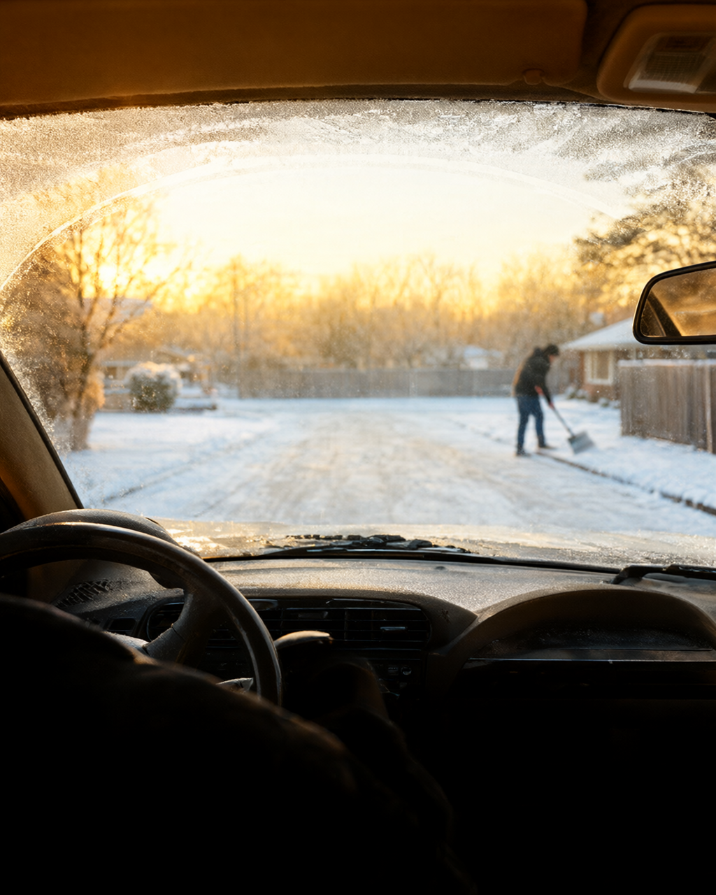 FrostPeel fp5 benefit driving off — magnetic windshield frost cover