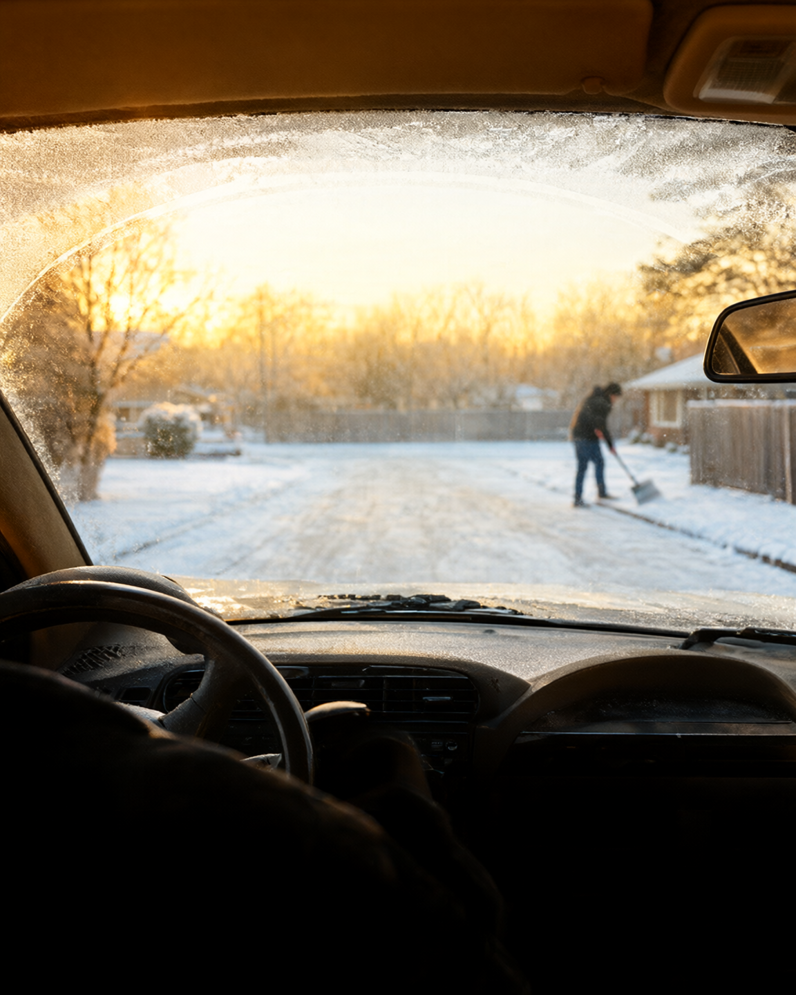 FrostPeel fp5 benefit driving off — magnetic windshield frost cover