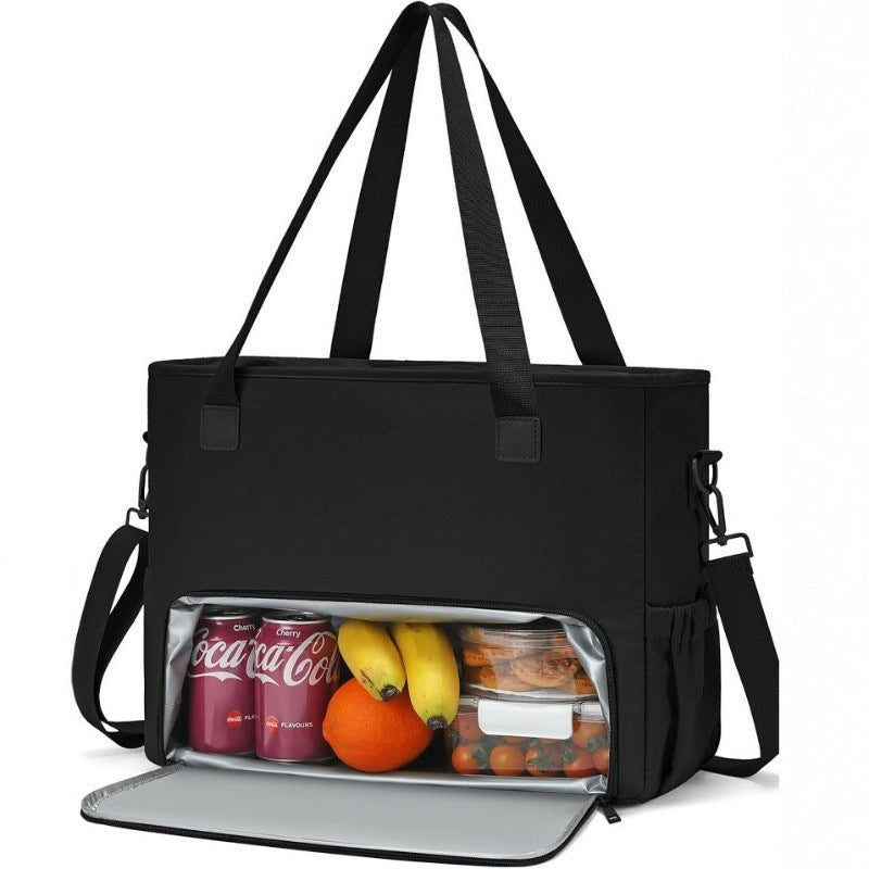 2-in-1 Insulated Lunch & Laptop Tote — Waterproof, Fits